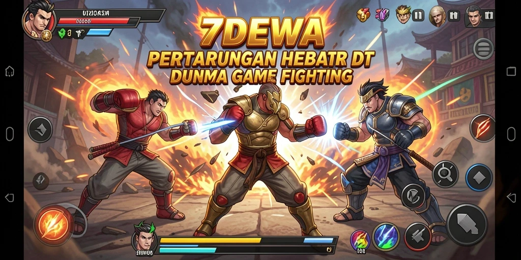 Gameplay seru pertarungan dalam 7DEWA