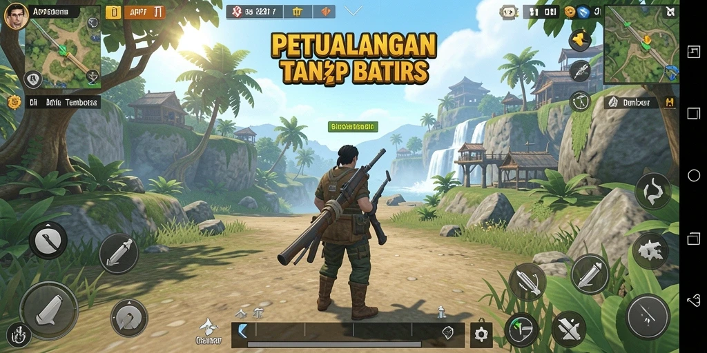 Menampilkan gameplay menarik dalam dunia terbuka API77.
