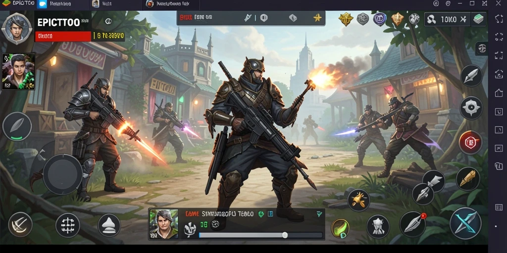 Screenshot gameplay EPICTOTO menampilkan momen pertempuran yang epik.