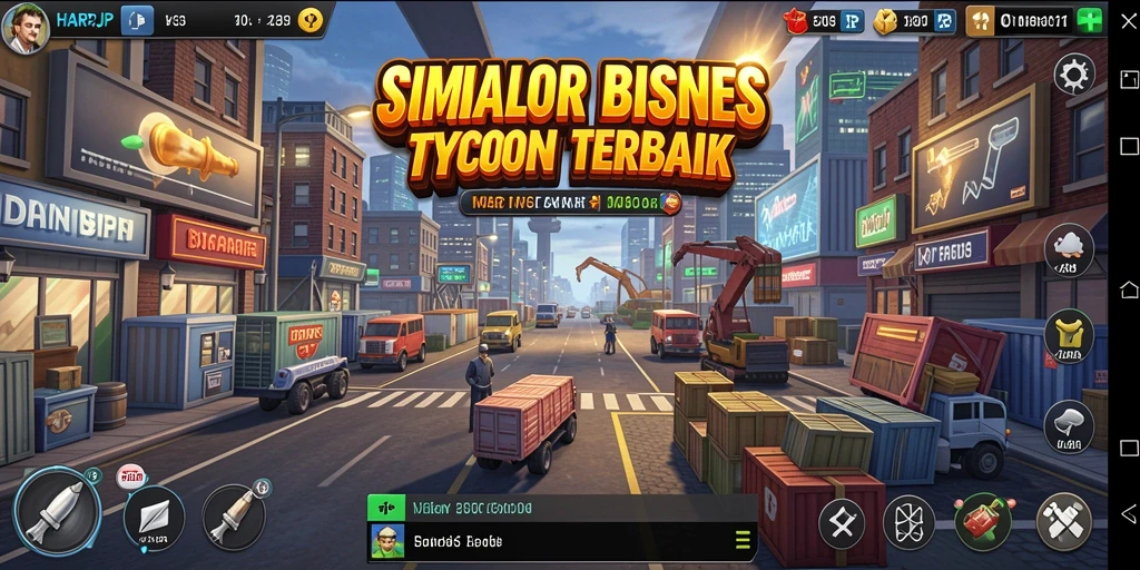 Gameplay seru dalam HARAPJP yang menggambarkan pengalaman Tycoon.