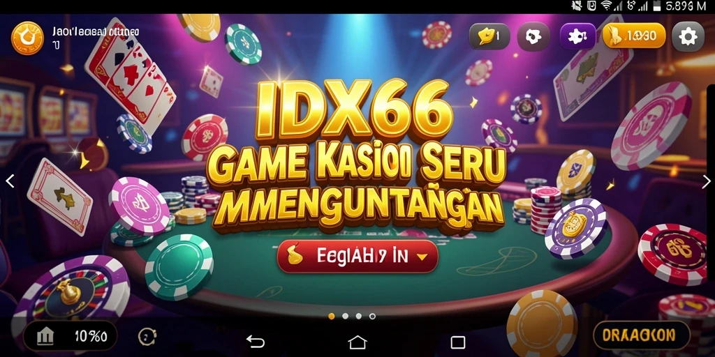 Tampilan gameplay seru dan menegangkan dalam IDX66.