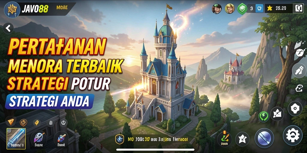 Tampilan gameplay JAVO88 dengan aksi Tower Defense yang mendebarkan.