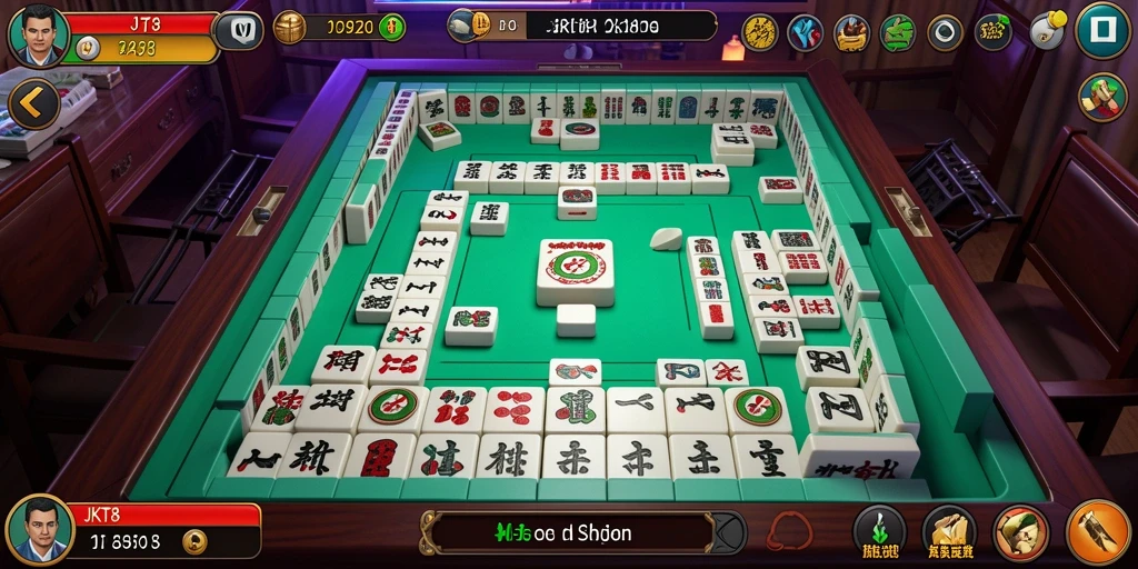 Tangkapan layar gameplay seru dari JKT8 Mahjong.