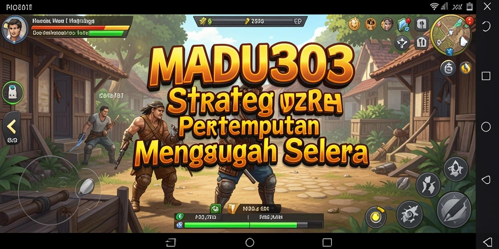 Tampilan aksi mendebarkan dalam gameplay MADU303.