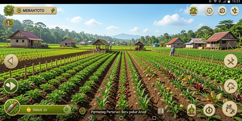 Menampilkan gameplay seru dari MERAHTOTO di dunia pertanian.