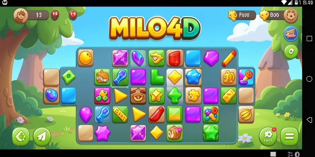 Tampilan gameplay MILO4D yang seru dan menantang.