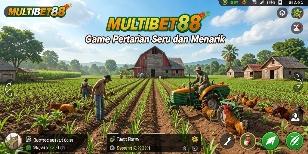 Tampilan gameplay seru MULTIBET88 di dunia pertanian.