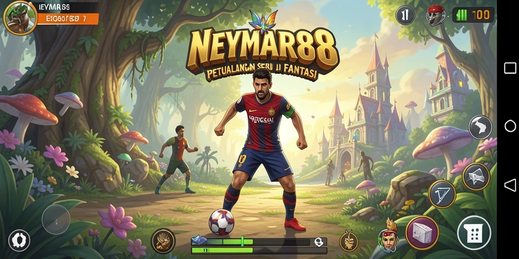 Screenshot gameplay NEYMAR88 menunjukkan petualangan mendebarkan.