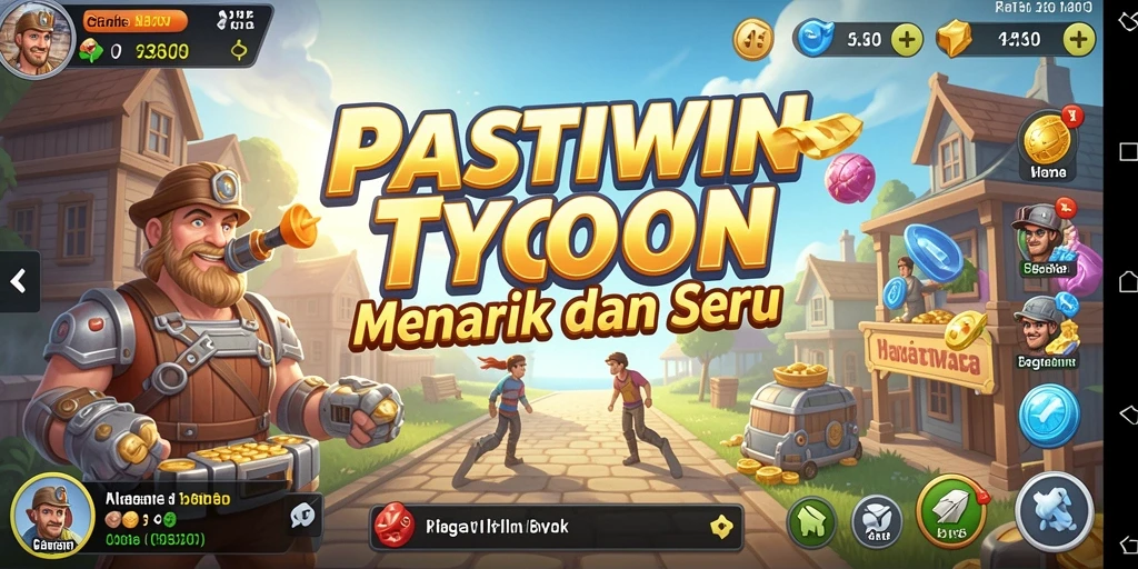 Gameplay Tycoon yang seru dan menarik di PASTIWIN.