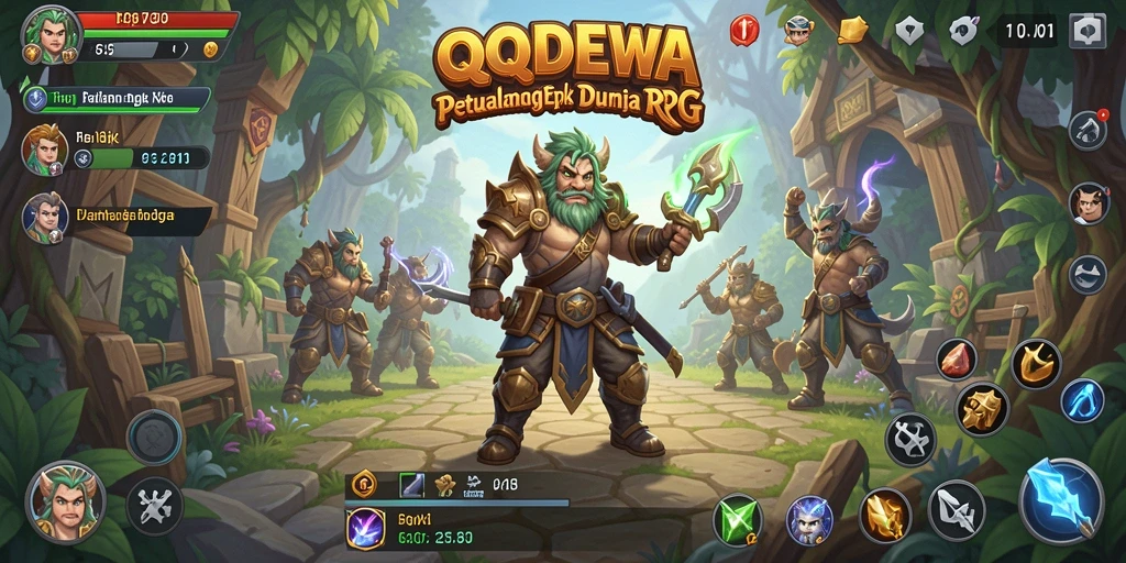 Tampilan gameplay menakjubkan dalam <strong>QQDEWA</strong> yang menawarkan pengalaman RPG mendalam.