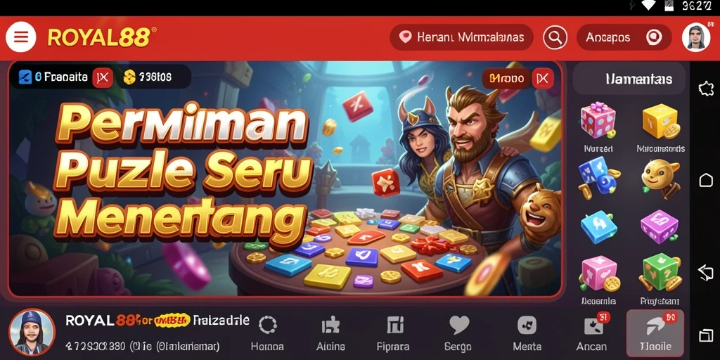 Tampilan gameplay ROYAL88 yang seru dan menantang.