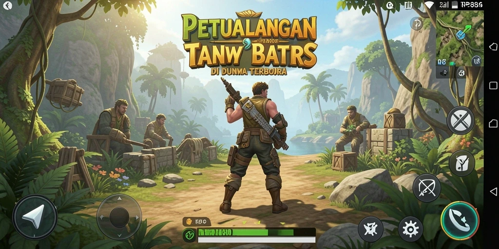 Tampilan gameplay RP886 yang menawan di dunia terbuka.