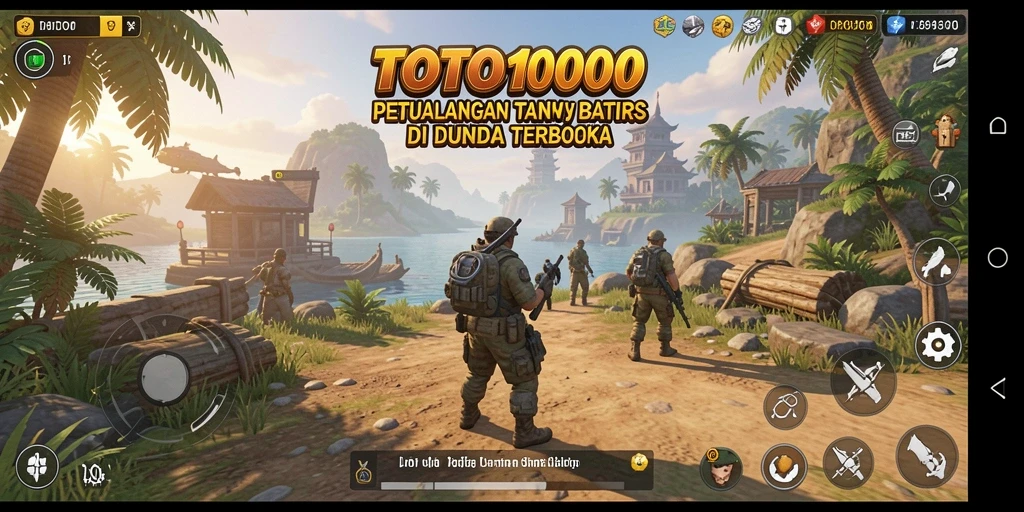 Tampilan gameplay seru di dunia terbuka TOTO1000.